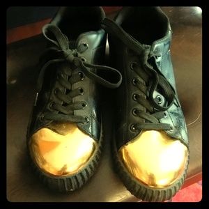 Gold toe sneakers